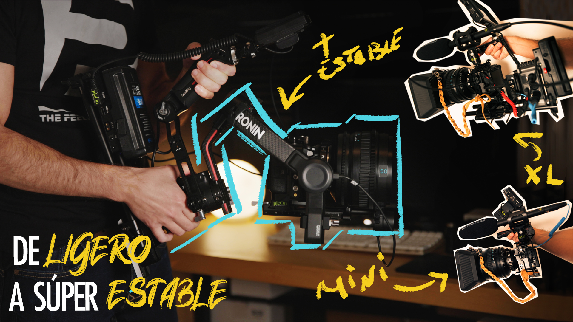 3 Rigs de Cámara Sony FX3/FX30 o Configuraciones de Cámara