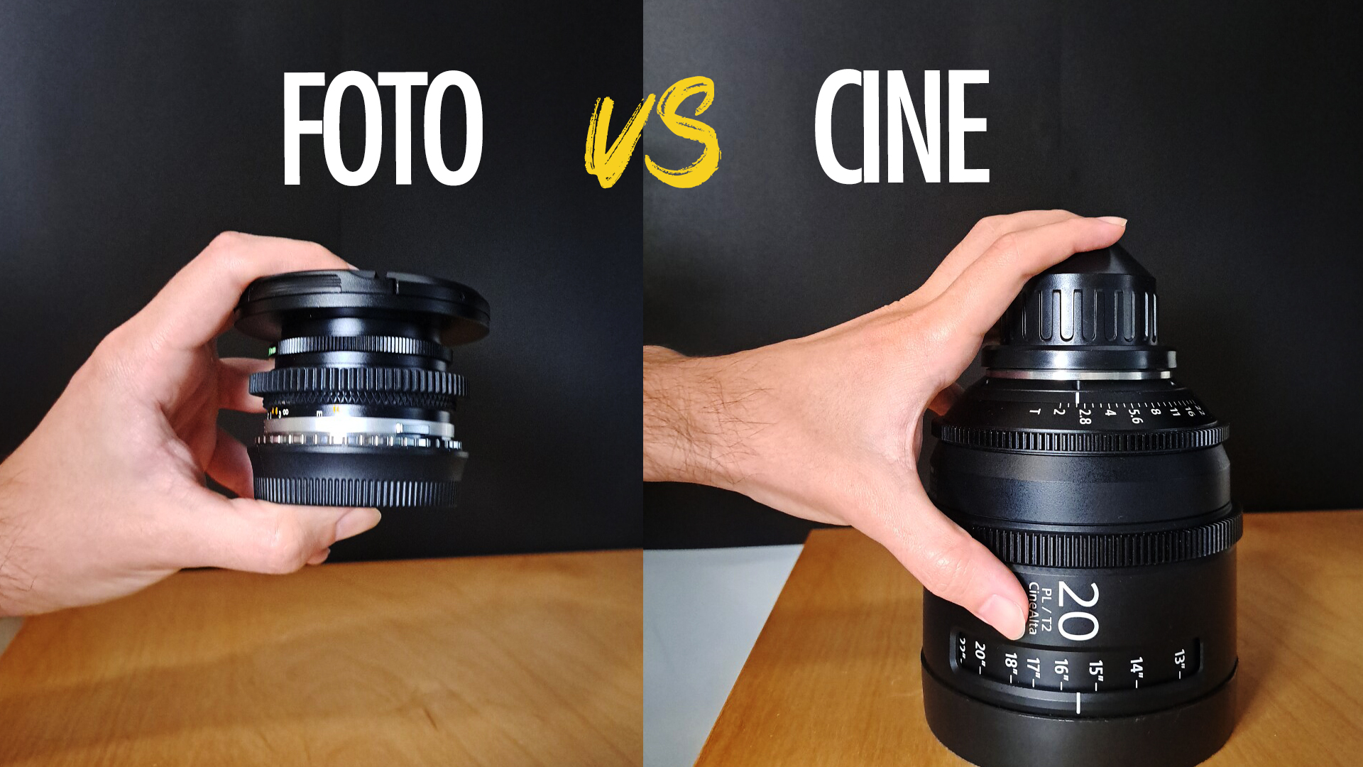 Lentes de Cine vs Fotografía: ¿Vale la pena pagar más?