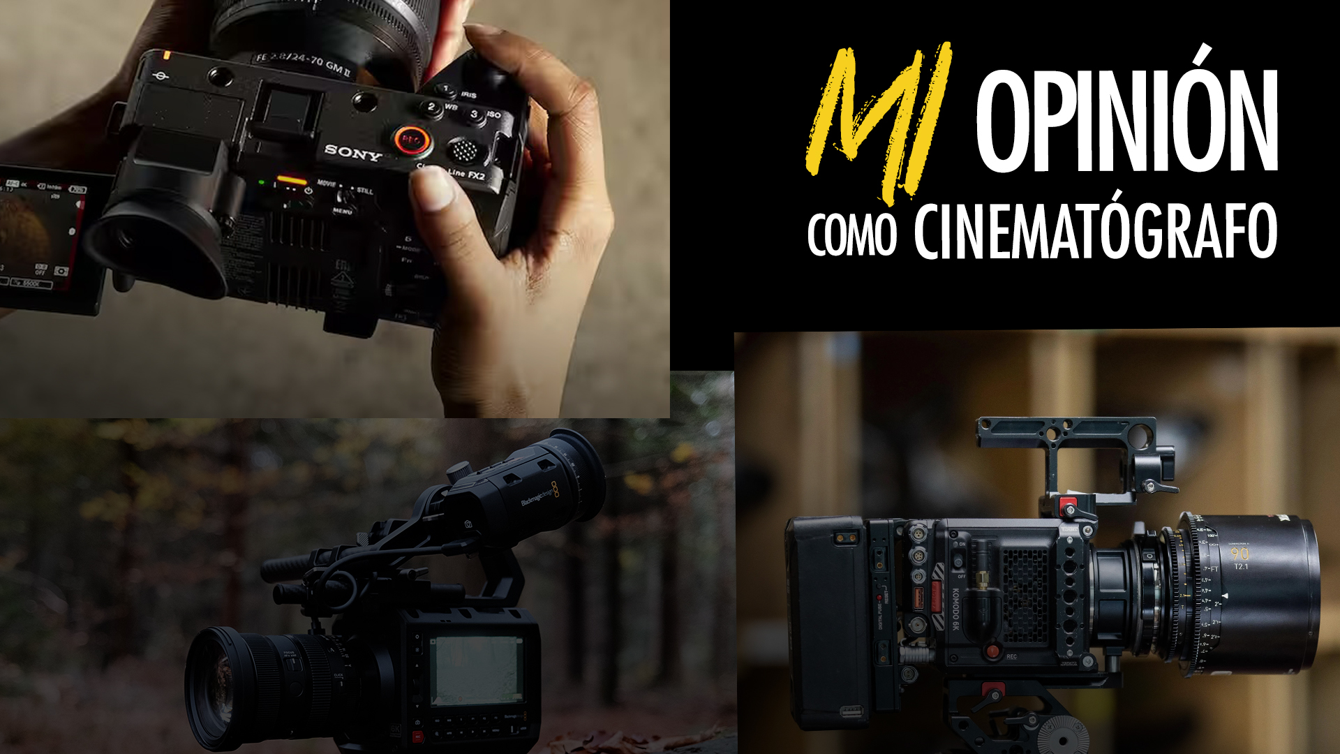 Comparación de la Sony FX2 con la RED Komodo y Pyxis 6K
